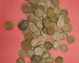 100 Wheat Cents 1909-1929