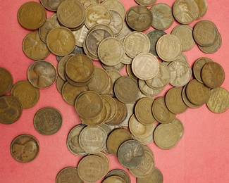 100 Wheat Cents 1909-1929