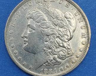 1884-O Morgan Silver Dollar Higher Grade