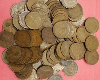 100 Wheat Cents 1909-1929