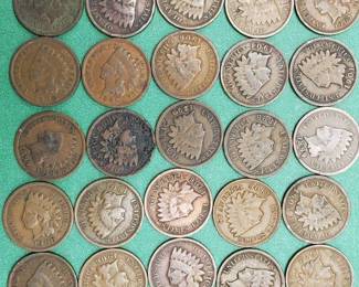 25 Indianhead Cents--Add to your collection