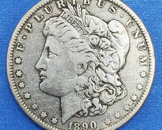 1890-O Morgan Silver Dollar