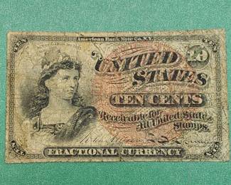 U.S.Ten Cent Fractional Currency
