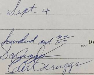 Earl Scruggs (Jan 6, 1924 to Mar 28, 2012) Signature--Banjo--"Foggy Mountain Breakdown"