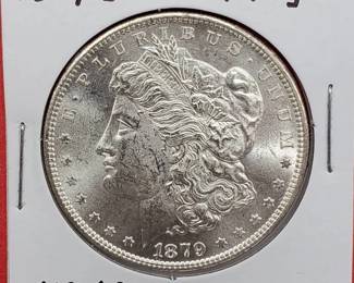 1879-S Morgan Silver Dollar MS63--Beautiful Coin!