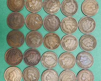 25 Indianhead Cents--Add to your collection