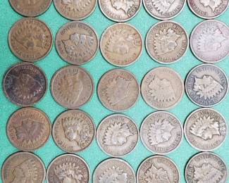 25 Indianhead Cents--Add to your collection