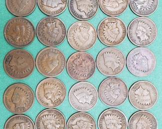25 Indianhead Cents--Add to your collection