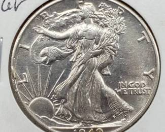 1940 Walking Libertry Half Dollar Marked MS60
