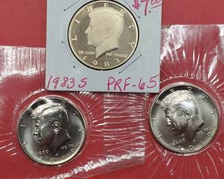 35 Kennedy Half Dollars, incl. 1983-S PF65 plus Mint 2019-D&P
