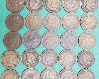 25 Indianhead Cents--Add to your collection