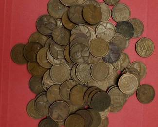 100 Wheat Cents 1909-1929