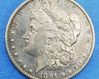 1891-O Morgan Silver Dollar Higher Grade