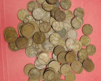 100 Wheat Cents 1909-1929
