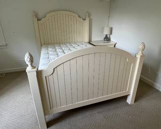 Custom Pine Merchant full size bed frame 62"H 