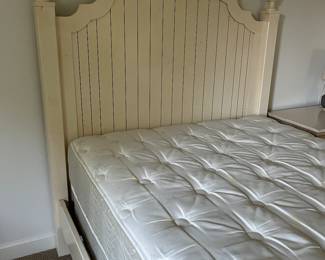 Custom Pine Merchant full size bed frame 62"H 