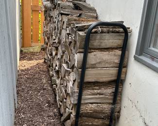 8' log holder with cover! (cover not photographed)
