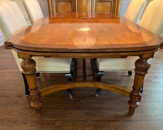 Century Furniture extension draw leaf table 83" x 44" and (2) 24" leaves 