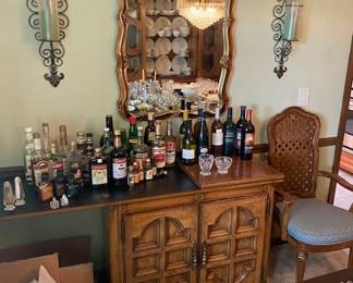 Server, Sconces & Mirror
