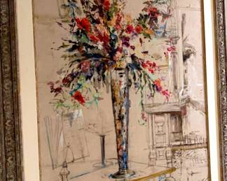 02 The Vase by Mary Dulon Canvas Painting