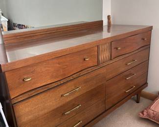 Great Mid-Century Dresser and Mirror