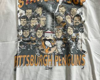 Vintage 1991 Penguins Stanley Cup Tee Shirt