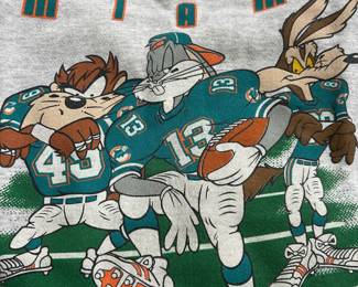 Miami Dolphins Vintage Loony Tunes Shirt