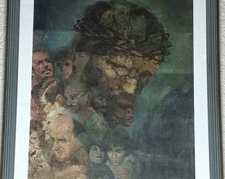 IN HIS IMAGE Painting By William Zdniak ca 1973