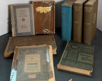 Assorted Antique Books Dating Back To 1884