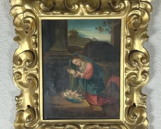 Vintage “Adoration Of The Christ Child”