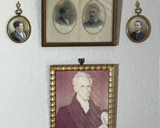 antique framed portraits