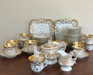 Old Paris Porcelain Tea Service Circa 1850
