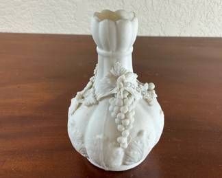 Parian Ware Bisque Porcelain Vase Ca 1800s England