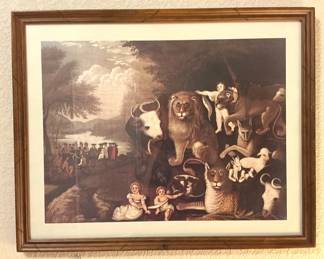 The Peaceable Kingdom Print By Edward Hicks