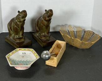 Bookends and far east decor