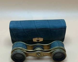 Antique J Duvelleroy Brass Opera Glasses