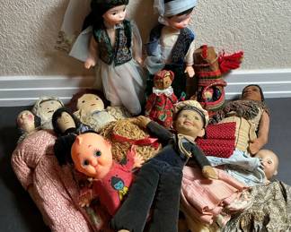 Antique Folk Art Dolls
