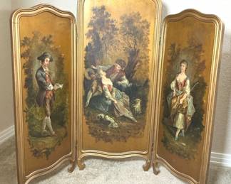 Triptych Colonial Revival Screen