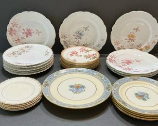 Vintage Fine Porcelain Dessert Plates And Cake Plates