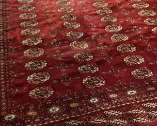 Large Tekke Handwoven Rug 9' x 12'