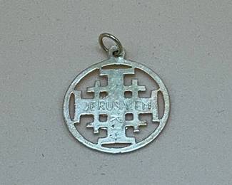 Jerusalem Cross Pendant Marked K 14