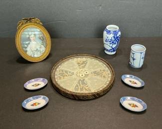 Assorted Decor Pieces Including A Framed Print Titled The Broken Pitcher By Jean Baptist Greuze