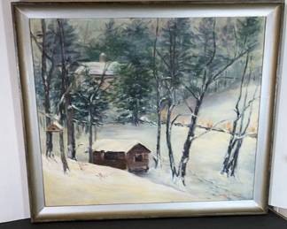 Poughkeepsie NY Winter Scene