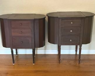 2 Antique 3 Drawer Martha Washington Sewing Cabinets