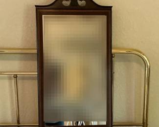 federal style framed mirror