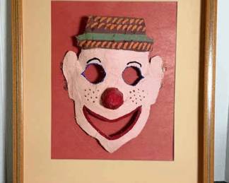 happy framed clown