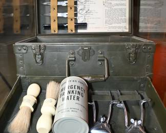 This is a M-1944 Kit, Barber with case. C. 1945 by William Bal Corporation.