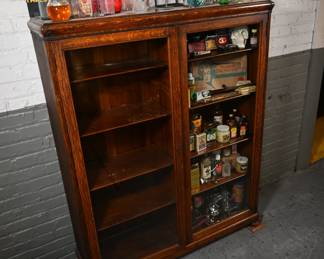 Assortment of vintage and antique barbershop curiosities.