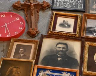 Framed Religious Art & Icons, Antique/Vintage Portrait Photographs, Ephemera & Novelty Frames