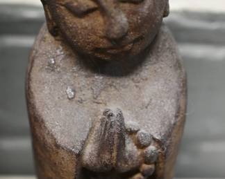 Stoneware Monk Figure